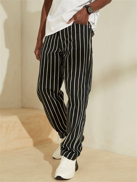 guess jeans stripe pants